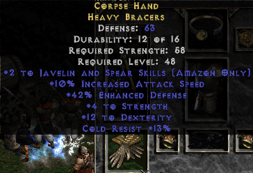 Javazon  Skills IAS Gloves W Str and Dex